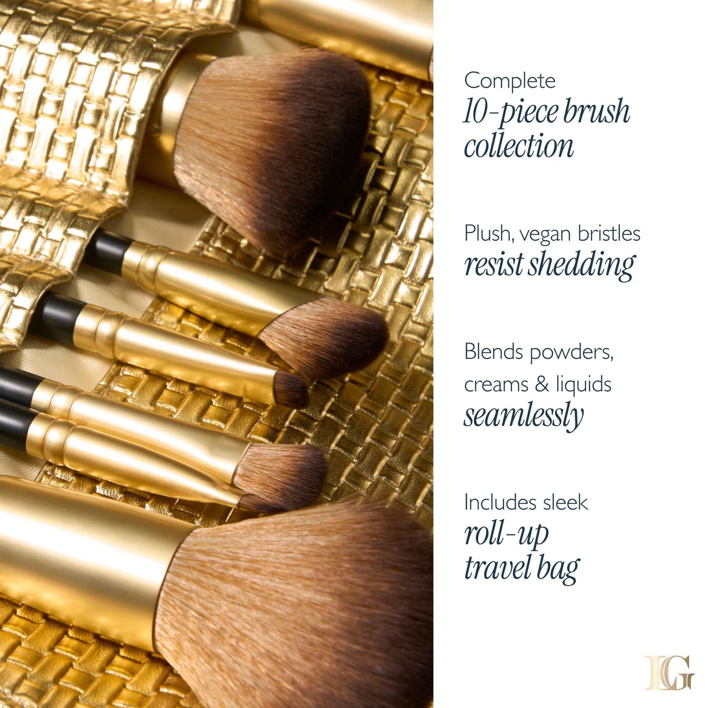 The Brush Vault Limited Edition Makeup Brush Collection (10 PC)